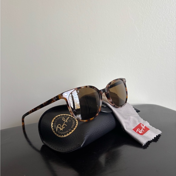 Polarized Ray-Ban Brown Elliot Sunglasses main image 6